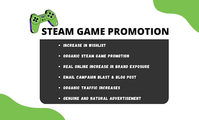 Gig Preview - Advertise your steam game to gain more player