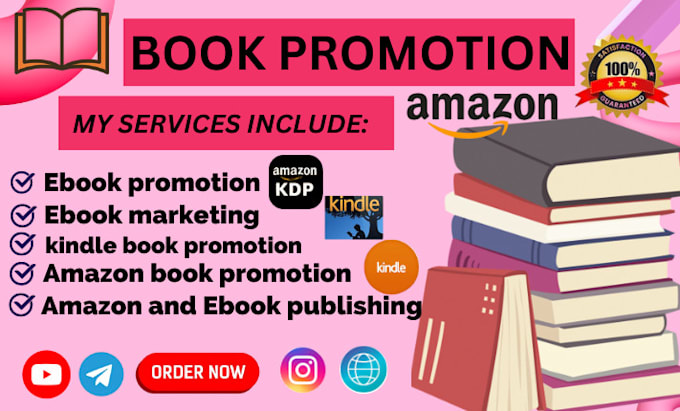 Gig Preview - Do book promotion kindle book promotion ebook marketing using amazon KDP ads