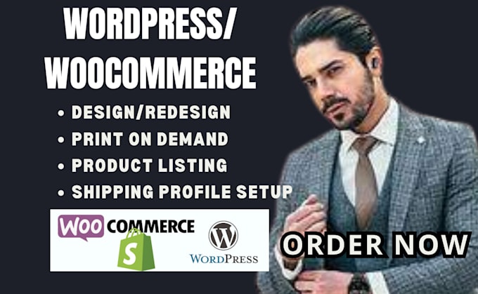 Gig Preview - Set up wordpress woocommerce printful printify gelato print on demand