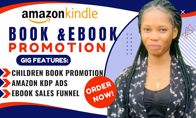 Gig Preview - Do amazon kdp ads children book and ebook promotion ebook marketing sales funnel