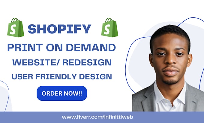 Gig Preview - Build shopify print on demand website, printify, pod store