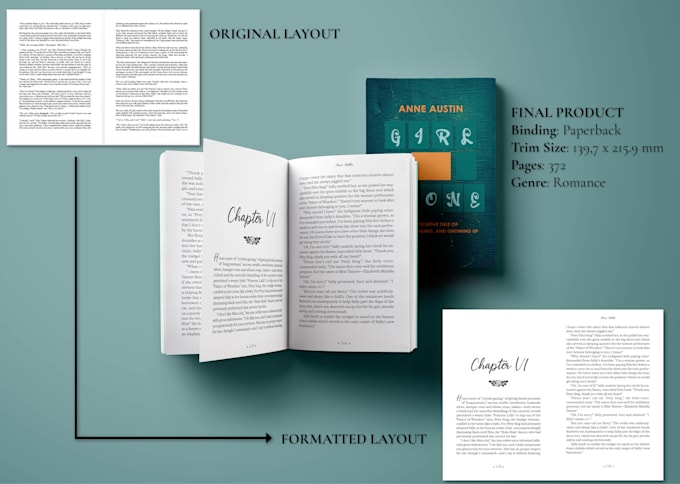 Gig Preview - Do book formatting and layout design for amazon KDP with ebook for kindle