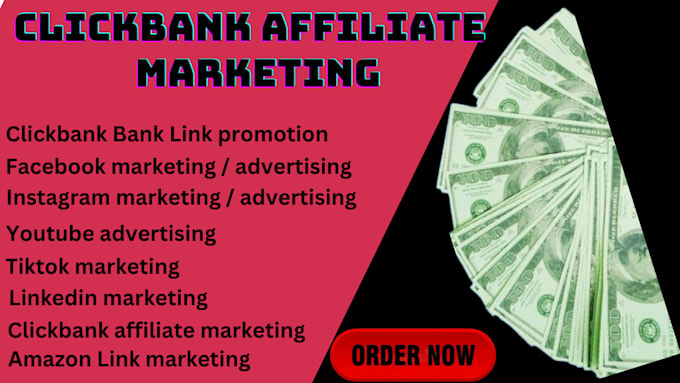 Gig Preview - Clickbank affiliate link promotion  affiliate marketing clickbank link promotion