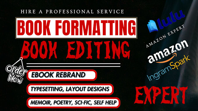 Bestseller - rebrand ebook, format, typesetting, manuscript edit, memoir, poetry, self help