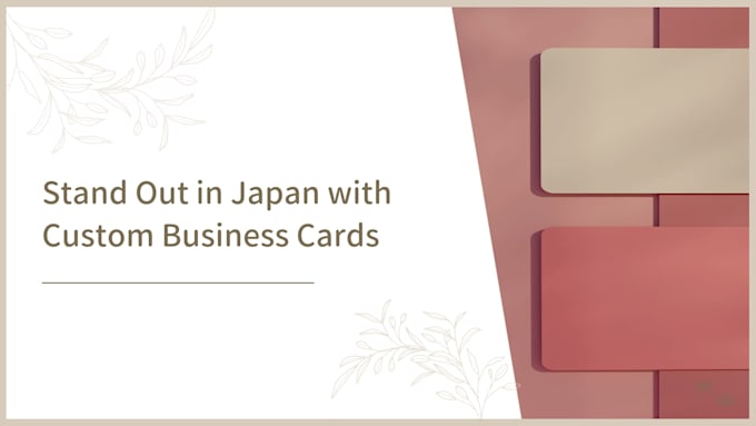 Gig Preview - Design business cards needed for doing business in japan