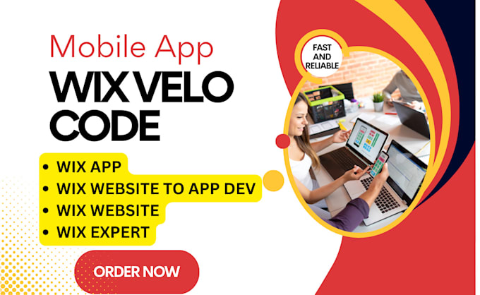 Gig Preview - Wix velo code, wix website to mobile app dev, wix app expert wix velo coding