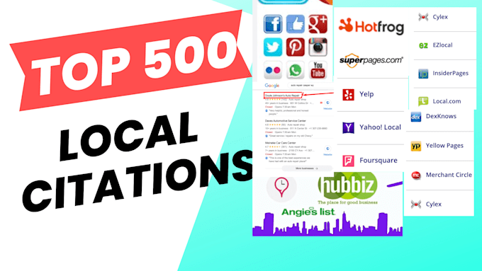 Gig Preview - Boost your local SEO with 500 high quality USA citations