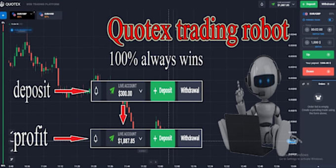 Gig Preview - Profitable pocket option bot, pocket option, iq option, quotex, deriv bot