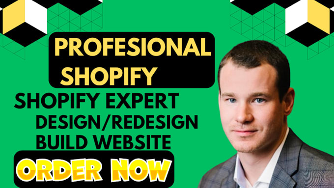 Gig Preview - Design and redesign shopify website, build shopify store, website design store