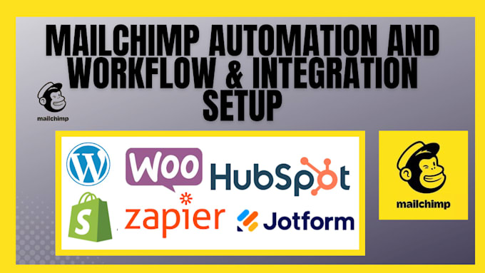 Gig Preview - Setup mailchimp automation and workflow setup with seamless integrations