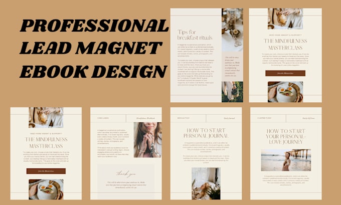 Gig Preview - Create PDF lead magnet, design lead magnet, ebook design, PDF lead design