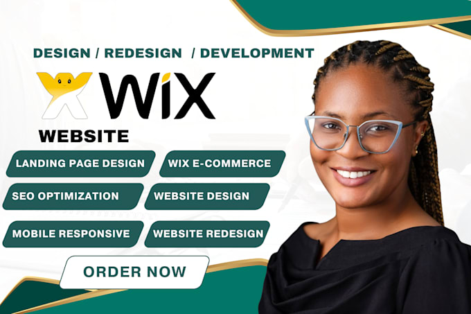 Gig Preview - Wix website design wix website redesign wix website development wix website