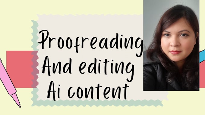 Gig Preview - Do proofreading and editing of ai generated content