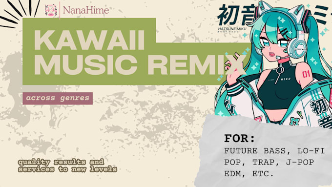 Gig Preview - Remake your kawaii anime music across genres, anime song