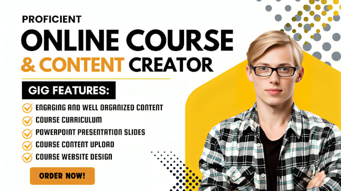 Gig Preview - Create online course content, ebooks, study guides, course slides, crash courses