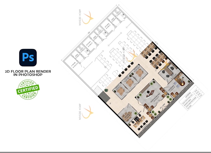 Gig Preview - Render 2d floor plan