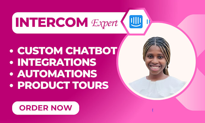 Gig Preview - Setup intercom chatbots intercom product tours fin ai tidio chatbot botpress