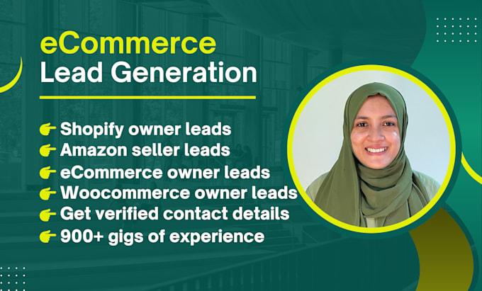 Gig Preview - Provide ecommerce leads shopify leads and amazon seller leads