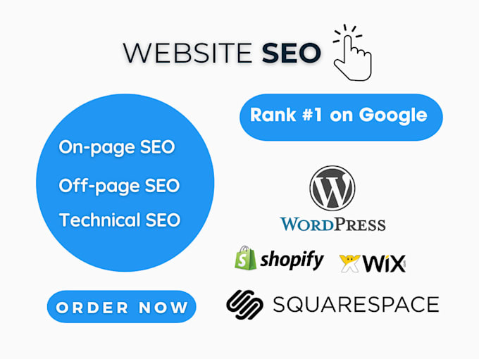 Gig Preview - Do SEO optimisation for wordpress, shopify, wix and squarespace