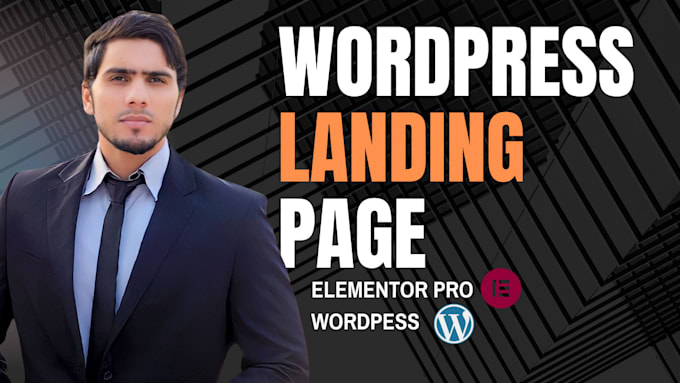 Gig Preview - Design one page website, wordpress landing page ,elementor, lead capture page