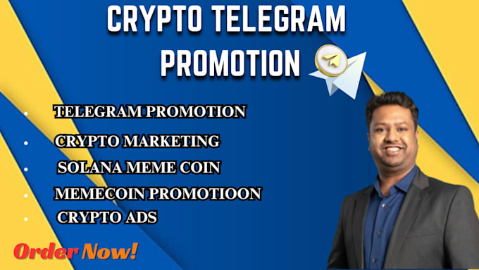 Gig Preview - Launch your solana memecoin to the moon telegram promotion and crypto marketing