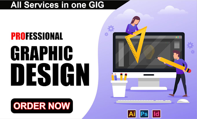 Gig Preview - Provide creative and professional graphic design services