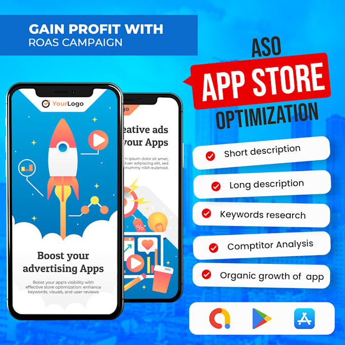 Gig Preview - Game or app aso, optimize keywords for app store elements