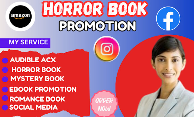 Gig Preview - Promote your ebook or book mystery horror on iheart radio