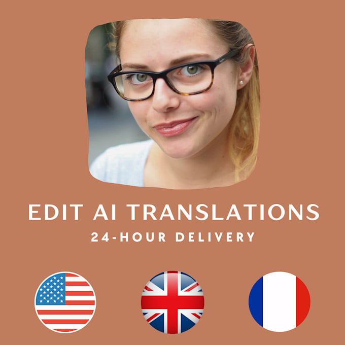 Gig Preview - Edit and proofread any ai generated translations