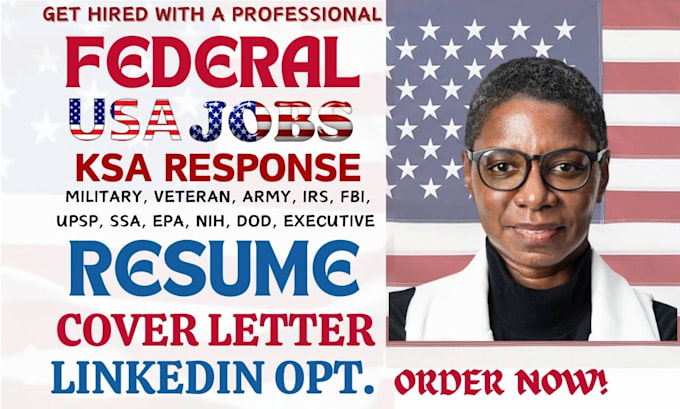 Gig Preview - Write federal resume, ksa response for gs levels, security, veterans and usajobs