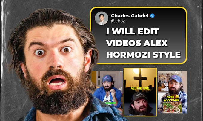 Gig Preview - Edit short clips like alex hormozi with catchy captions