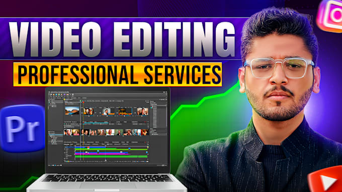 Gig Preview - Do professional and engaging youtube video editing in 24 hours