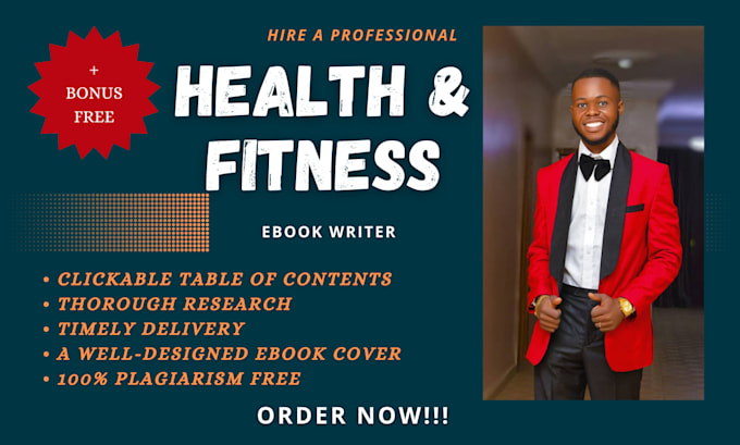 Gig Preview - Write health, fitness and medical  ebook writer