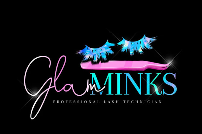 Gig Preview - Design eyelashes beauty salon and cosmetics logo for you