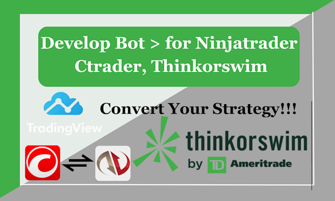 Gig Preview - Develop bot and for ninjatrader, ctrader, thinkorswim