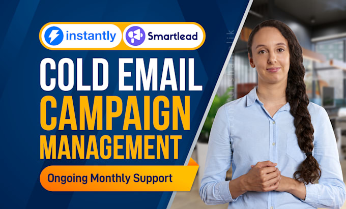 Gig Preview - Manage instantly ai campaign, smartlead cold email marketing, send bulk emails