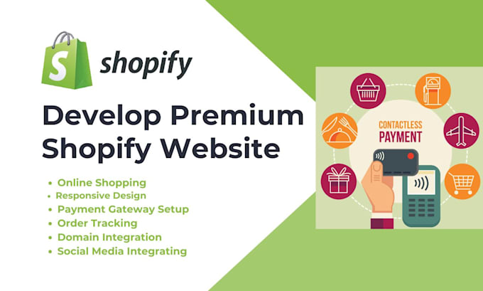 Gig Preview - Create ecommerce website, webshop and online store using shopify