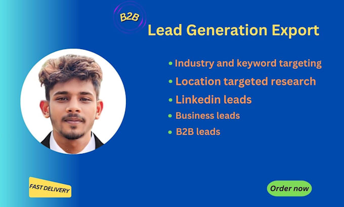 Gig Preview - Do b2b lead generation,linkedin, and email list building