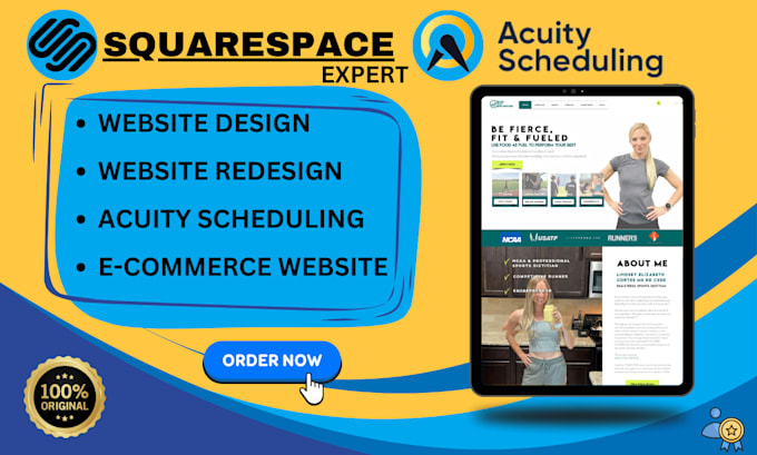 Gig Preview - Squarespace website design acuity scheduling squarespace  redesign