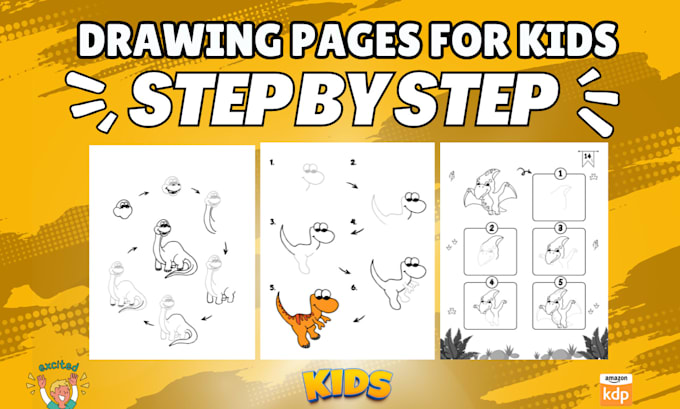 Gig Preview - Step by step drawing pages book for kids