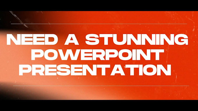 Gig Preview - Create amazing powerpoint presentation or redesign