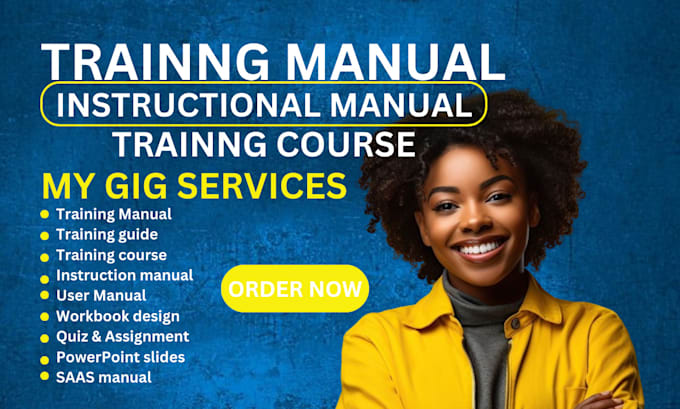 Gig Preview - Create a custom online course workbook and training manual