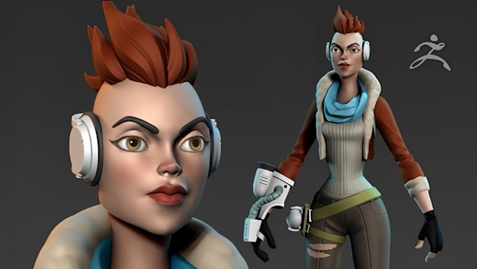 Gig Preview - Design 3d model games and character with texture, rigging, and animation