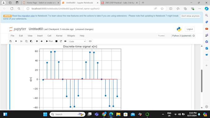 Gig Preview - Do your signal and systems or digital signal processing task using python