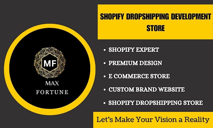 Gig Preview - Build automated shopify dropshipping ecommerce website development store