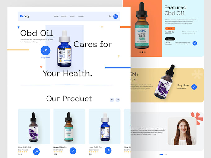 Gig Preview - Launch your cbd hemp medical or cannabis ecommerce website professionally