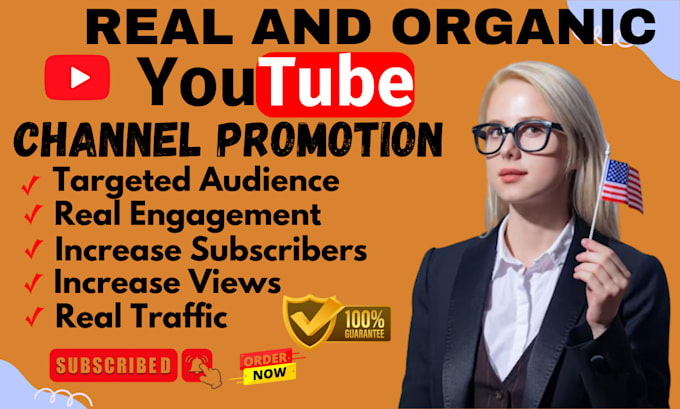 Gig Preview - Do real organic channel promotion for your youtube channel