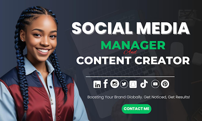 Gig Preview - Be your monthly social media marketing manager and content creator