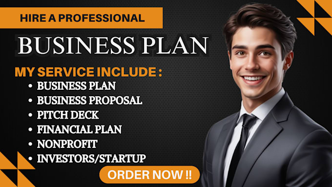 Gig Preview - Develop business plan, pitch deck ,startup, business proposal, investor