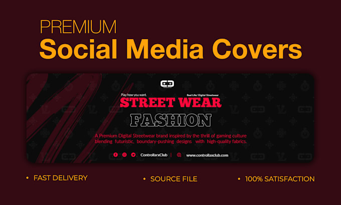 Gig Preview - Design facebook cover, youtube, twitter, or instagram